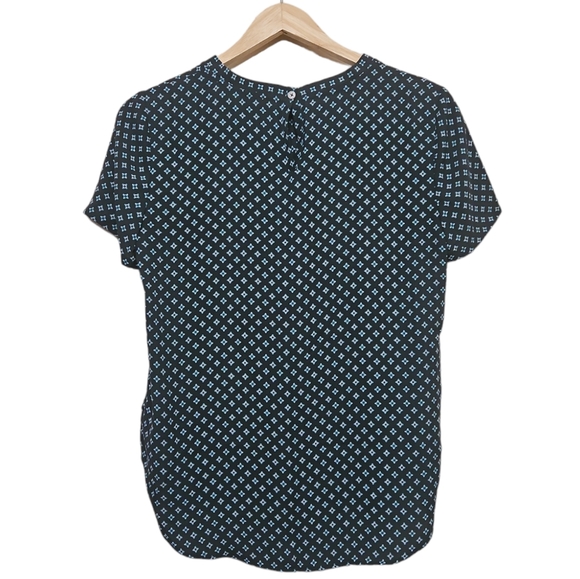 LOFT Geometric Patterned Blouse Size XS - Picture 5 of 6